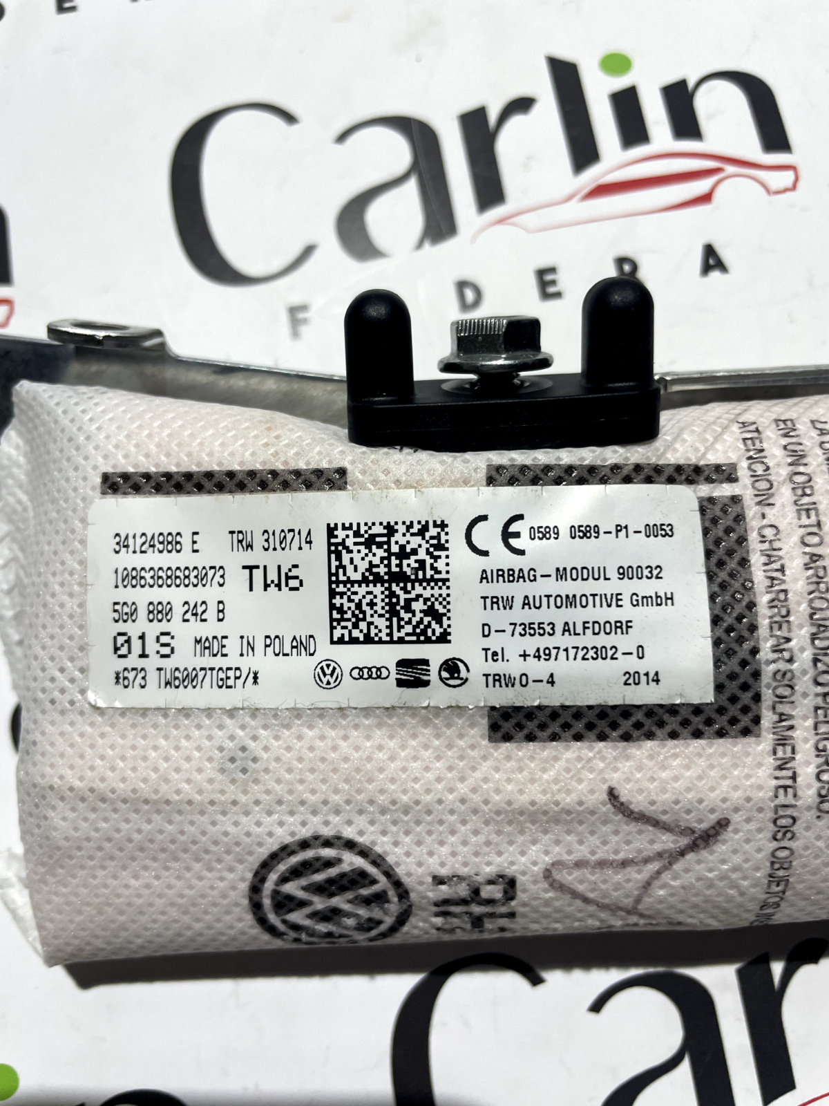 Airbag Sedile Destro SEAT Leon/Golf 7 - 34124986 detail 4