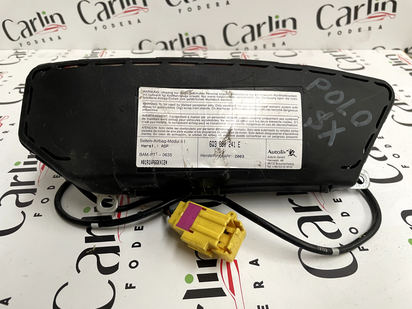 Airbag Sedile Sinistro VW Polo/Seat Ibiza 603880241F detail