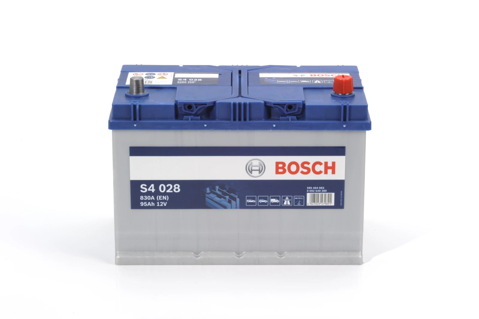 Batteria BOSCH S4 028 12V 95Ah 830A B01