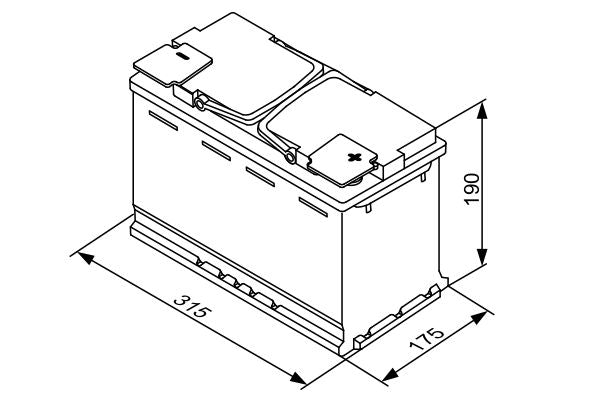 Batteria BOSCH S5 A11 12V 80Ah 800A - Potenza Elevata detail 3