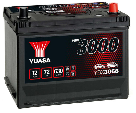 Batteria Yuasa YBX3068 - 72Ah 630A