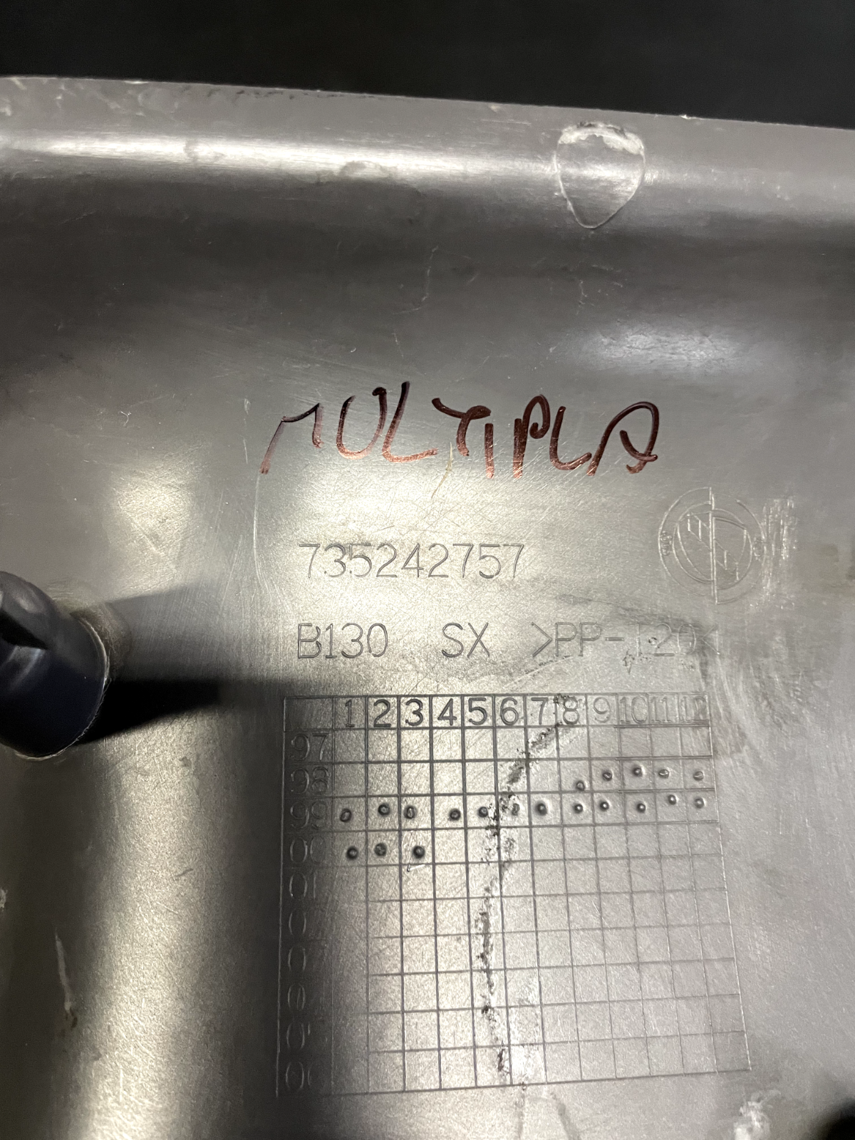 Battitacco Anteriore FIAT Multipla (2003) 735242758/735242757 detail 2