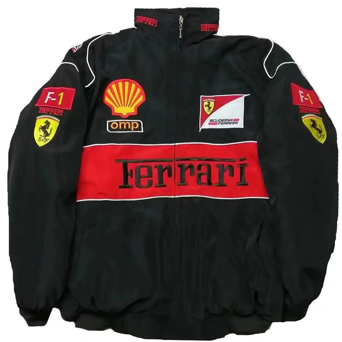 Black Ferrari F1 Vintage Jacket