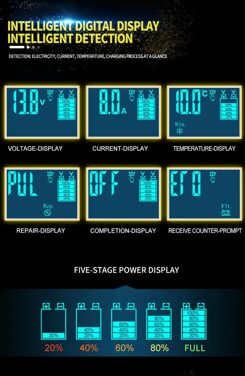 Caricabatteria Auto-Moto Automatico con Display LCD | 12/24V 6/8 A datasheet 2