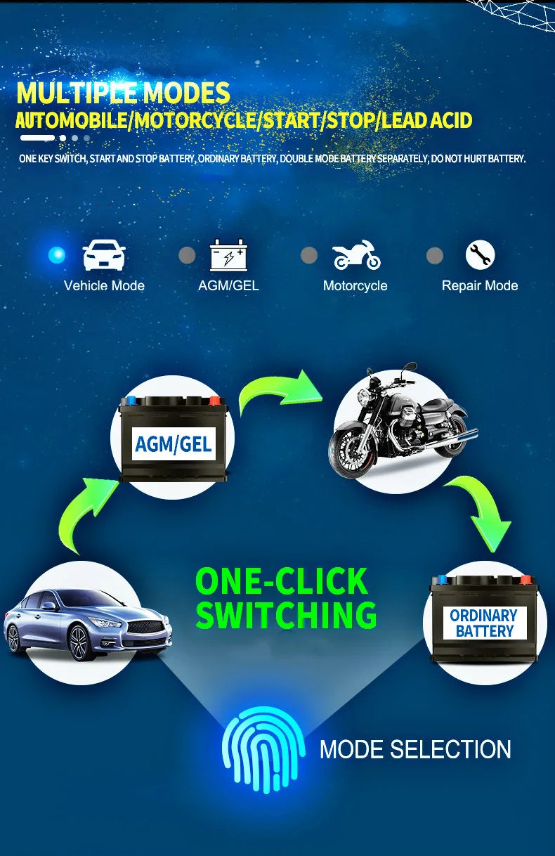 Caricabatteria Auto-Moto Automatico con Display LCD | 12/24V 6/8 A datasheet 3