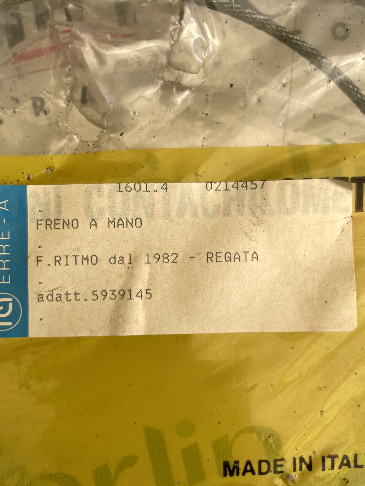 Cavo Freno a Mano Fiat Ritmo/Regata (1982) 5939145 detail