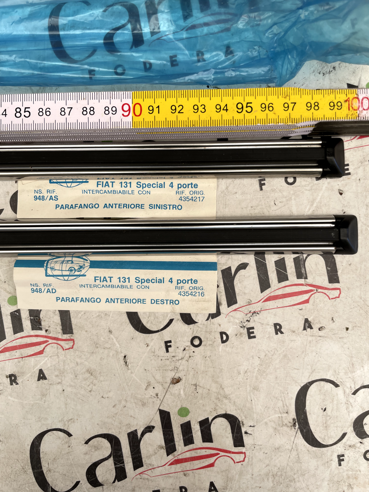 Coppia Modanature Parafango Anteriore Fiat 131 detail 2