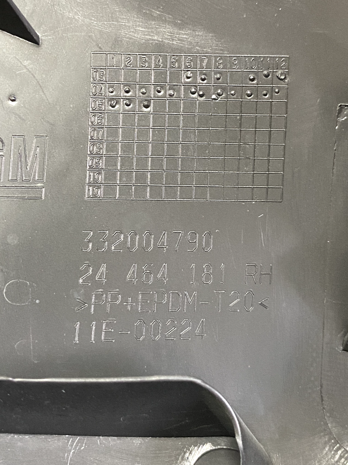 Coppia Reggimensole Opel Astra - 24464180/24464181 detail code