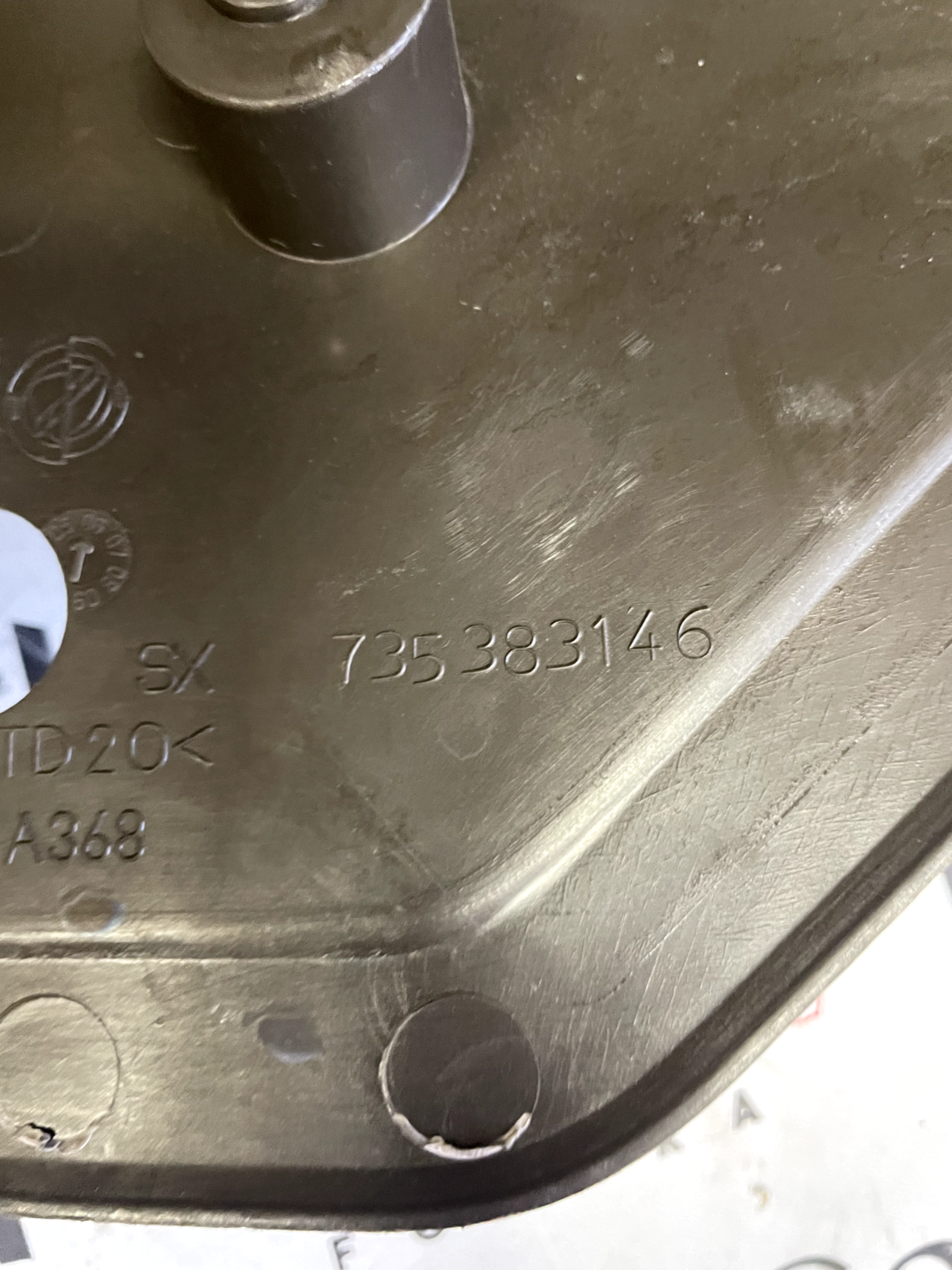 Coppia Supporti Cappelliera Lancia Musa 735383146/735383145 detail 2