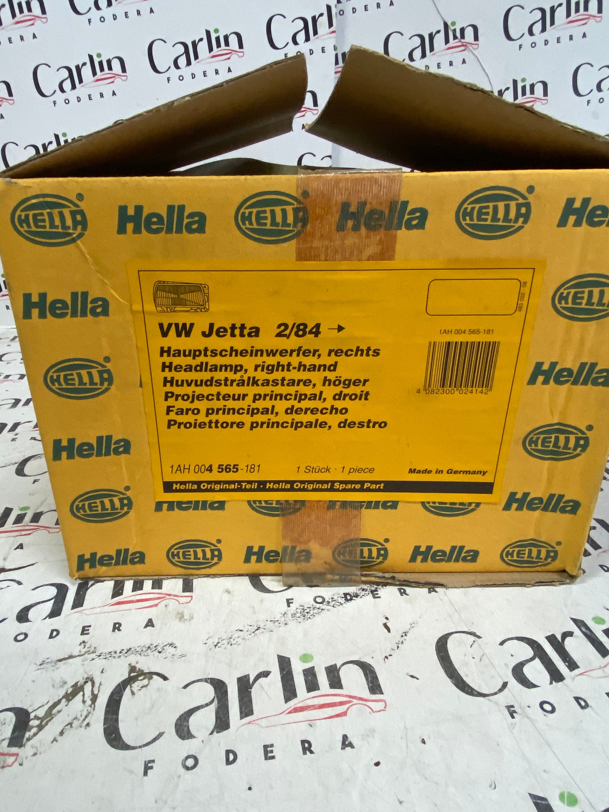 Faro Anteriore Destro VW Jetta II HELLA 1AH004565181 Alogeno 6