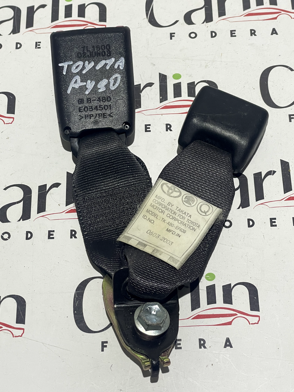 Fibbia Cintura Sicurezza Posteriore SX Toyota Aygo 7L1600 detail 2