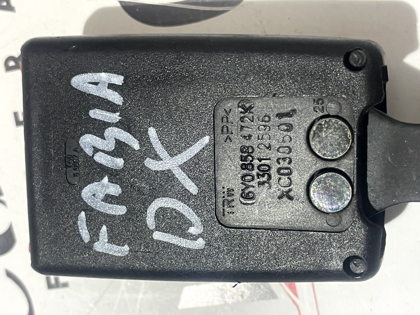 Fibbia Cintura di Sicurezza DX Skoda Fabia 6Y0858472K detail 3