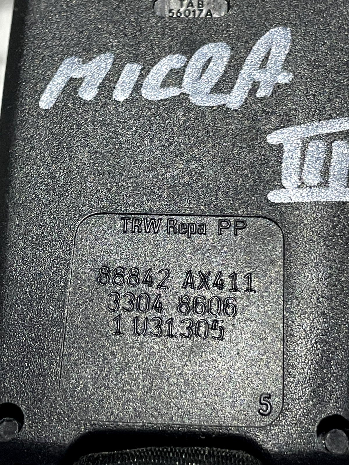 Fibbia Cintura di Sicurezza Dx/Sx Nissan Micra III 88842AX411 detail 4