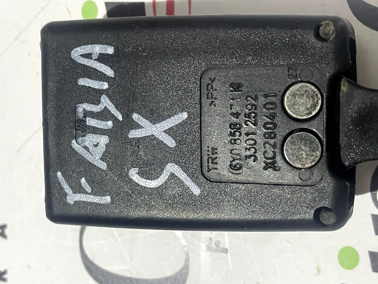 Fibbia Cintura di Sicurezza SX Skoda Fabia 6Y0858471K detail 4