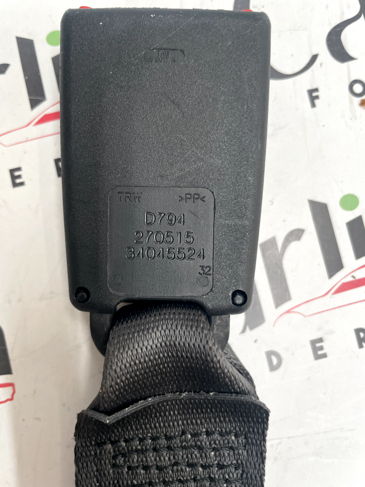 Fibbia cintura di sicurezza post destra Fiat 500 - 34045524 detail 3