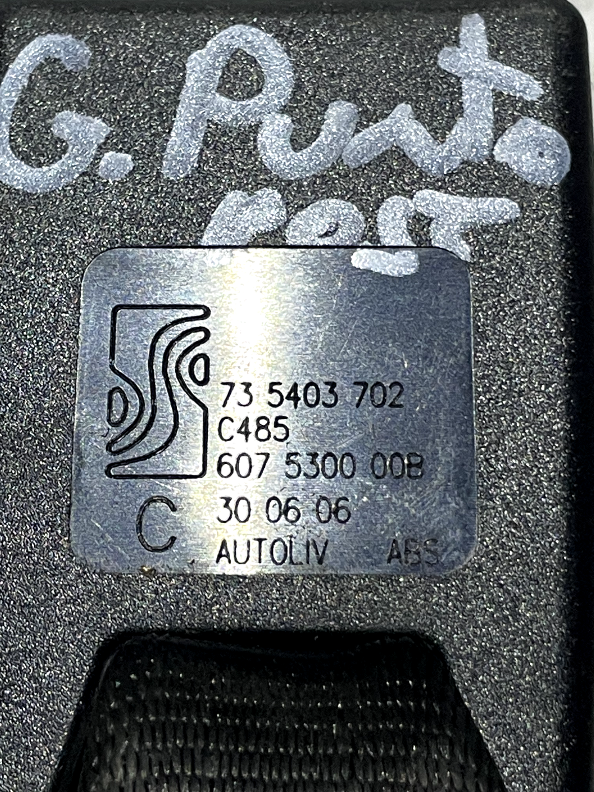 Fibbia cintura sicurezza posteriore centrale Fiat Grande Punto 735403702 detail 4