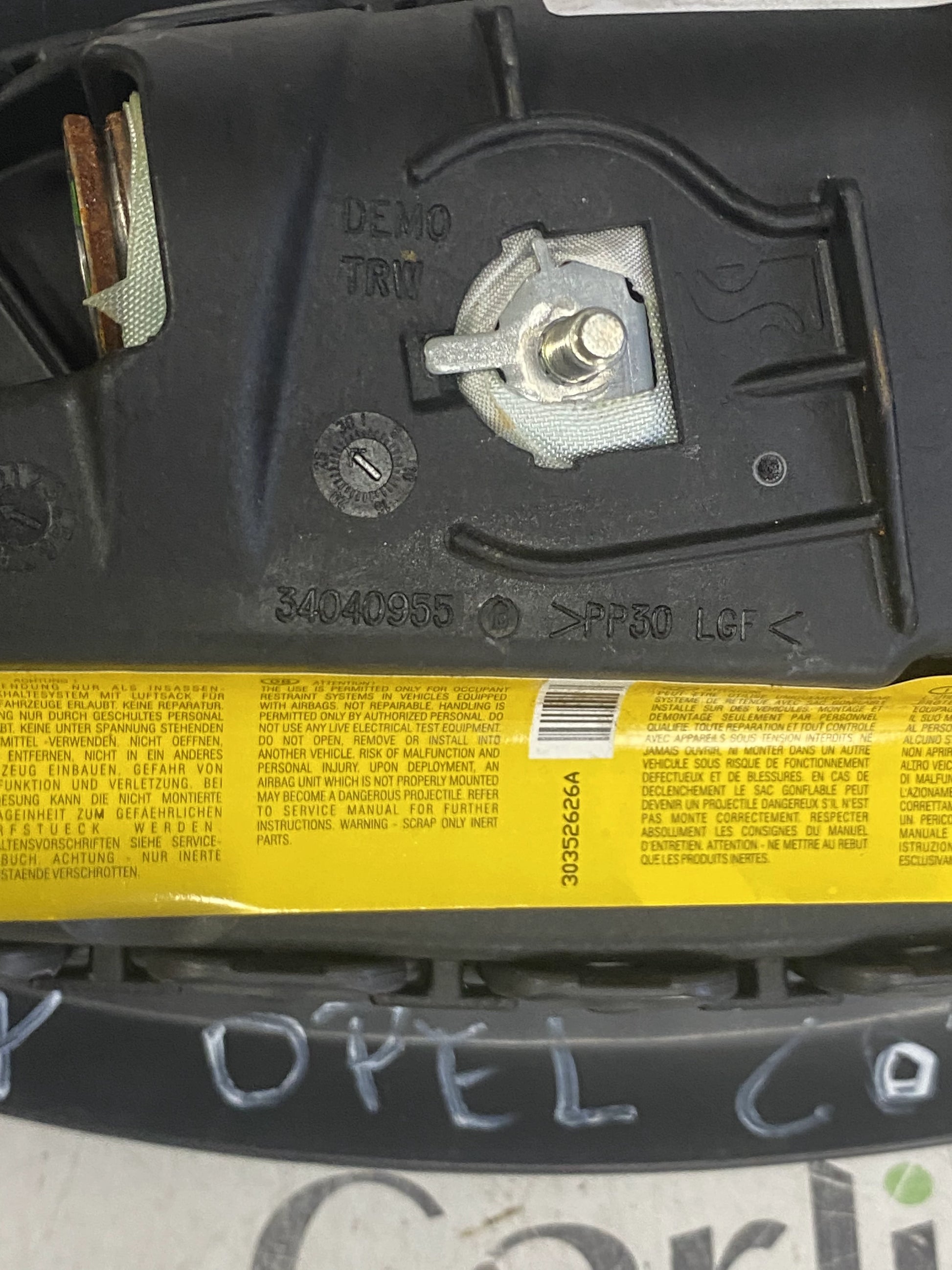 Airbag Sedile Anteriore Destro OPEL Corsa D (2009–2014) – Cod. 34040955 / 13213585 | Originale Usato 5