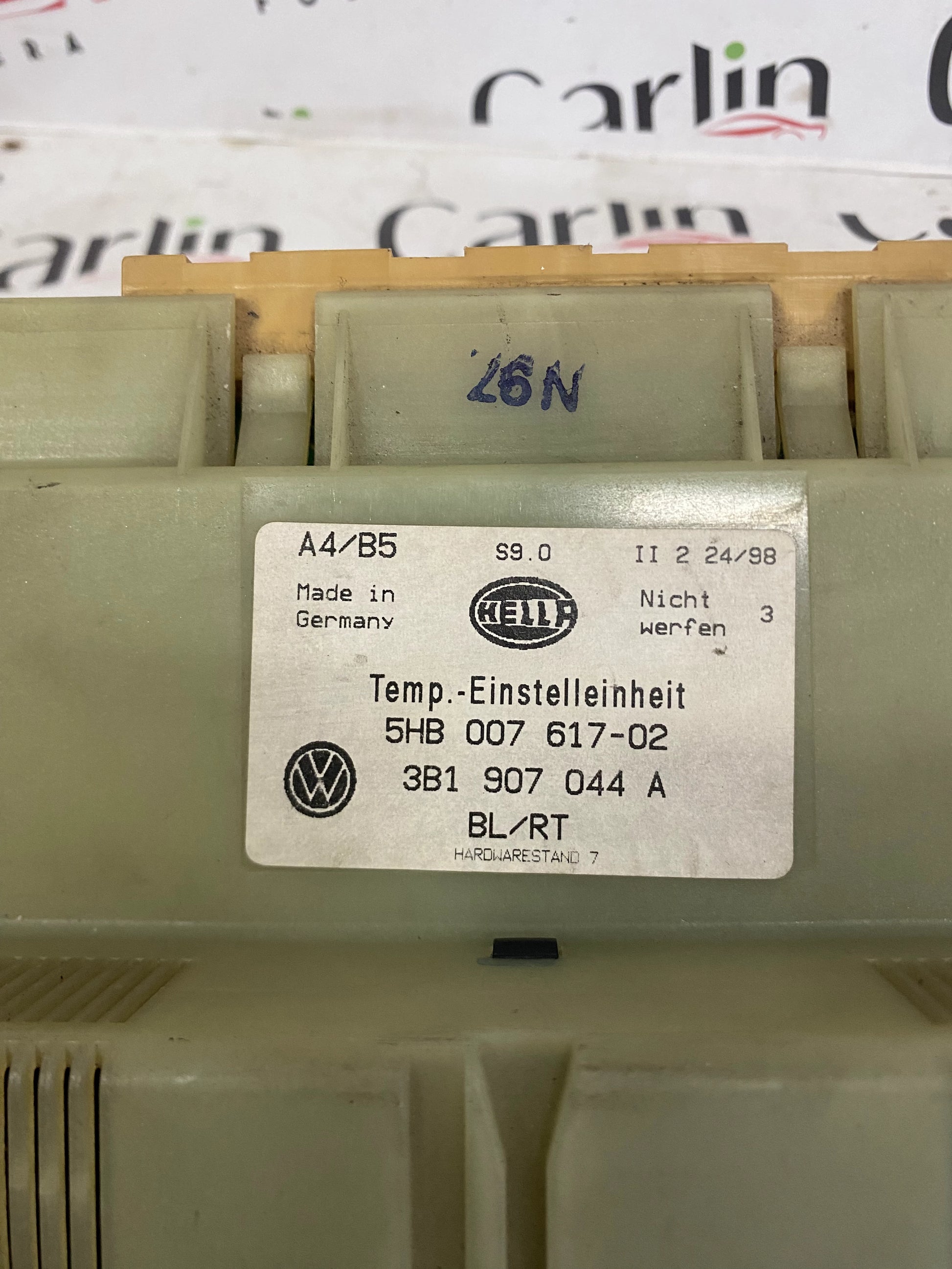 Comando Climatizzatore VW Golf 4 / Passat 3B – Cod. 5HB00761702 / 3B1907044A | Climatronic Originale Usato 4