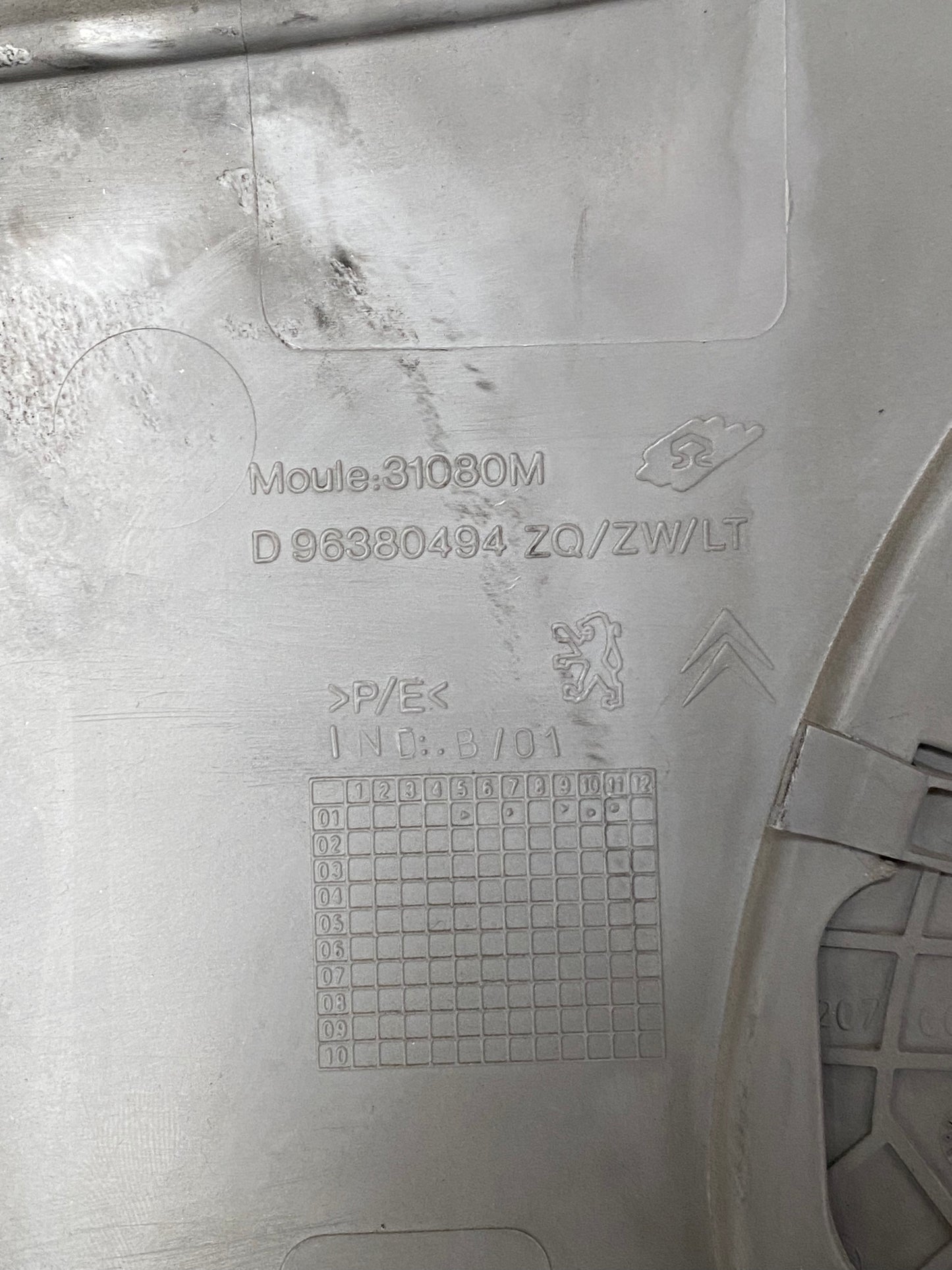 PANNELO INTERNO PORTA ANTERIORE DESTRA CITROEN C3