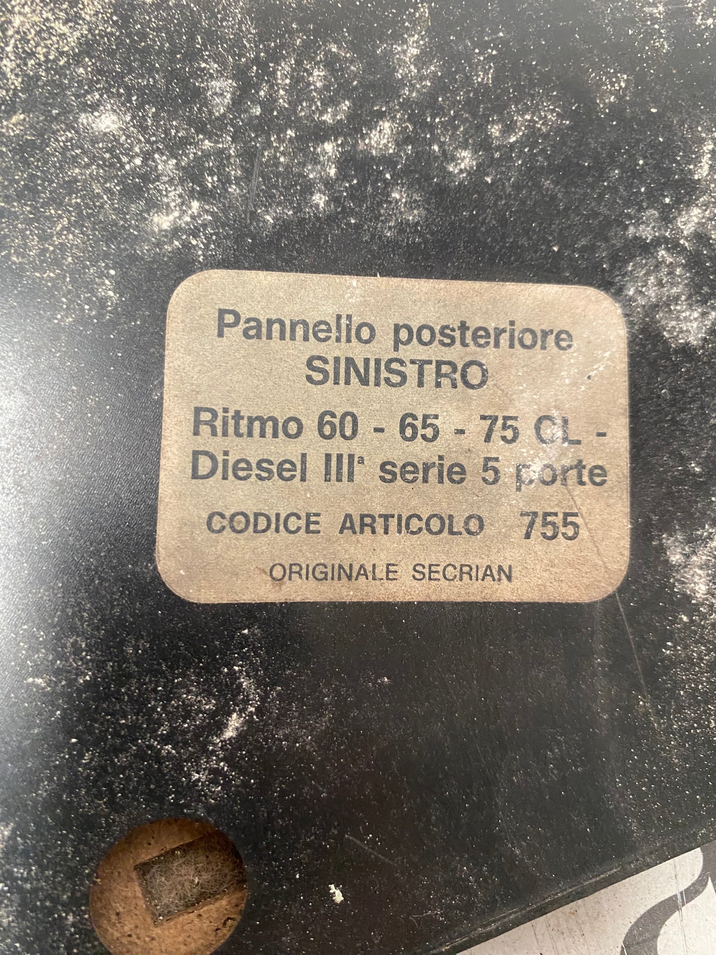 FIAT Ritmo 60 - 65 - 75 CL Pannello posteriore
