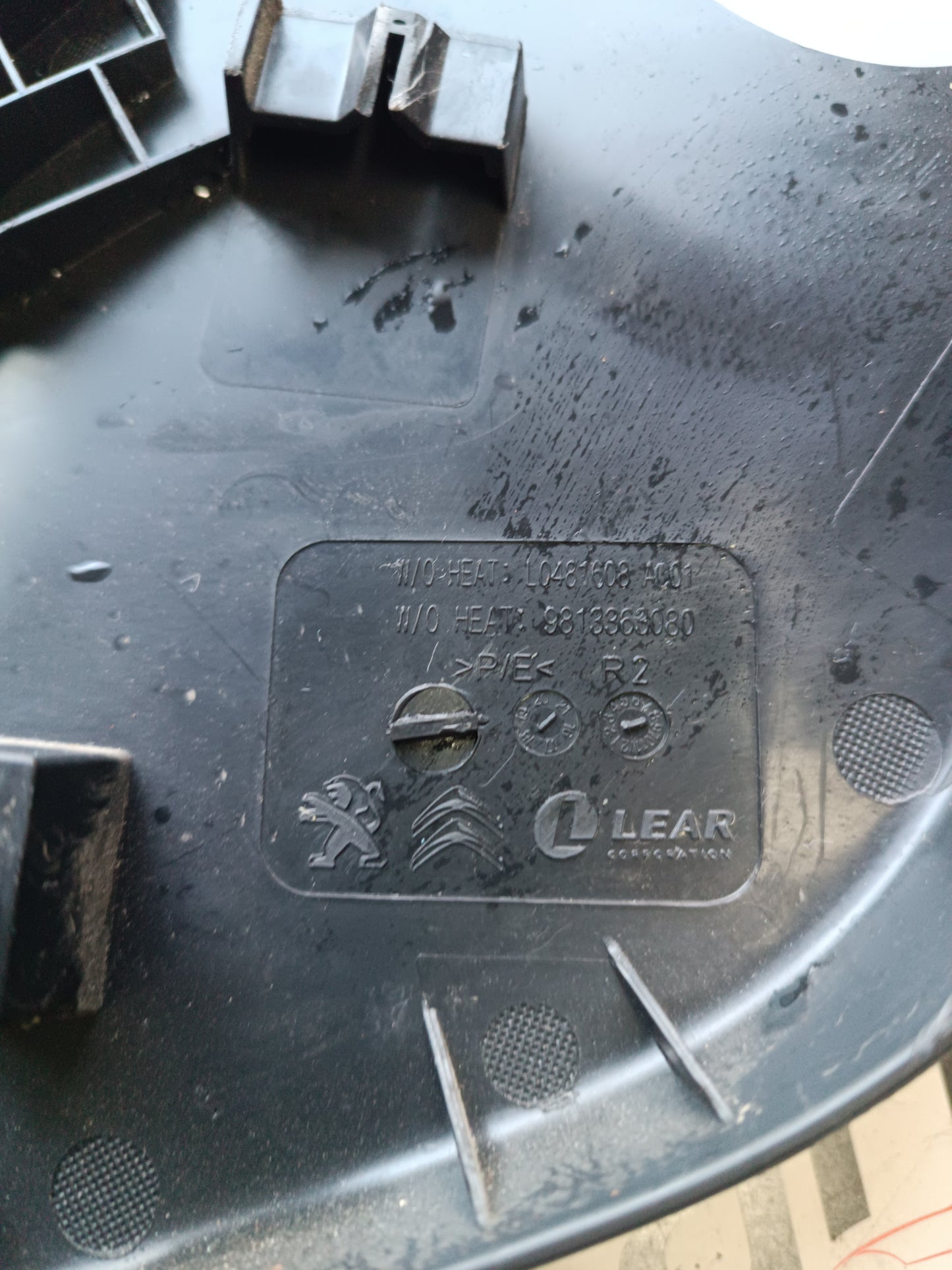 CITROEN C3 9813363080 L0481608 FRONT SEAT COVER