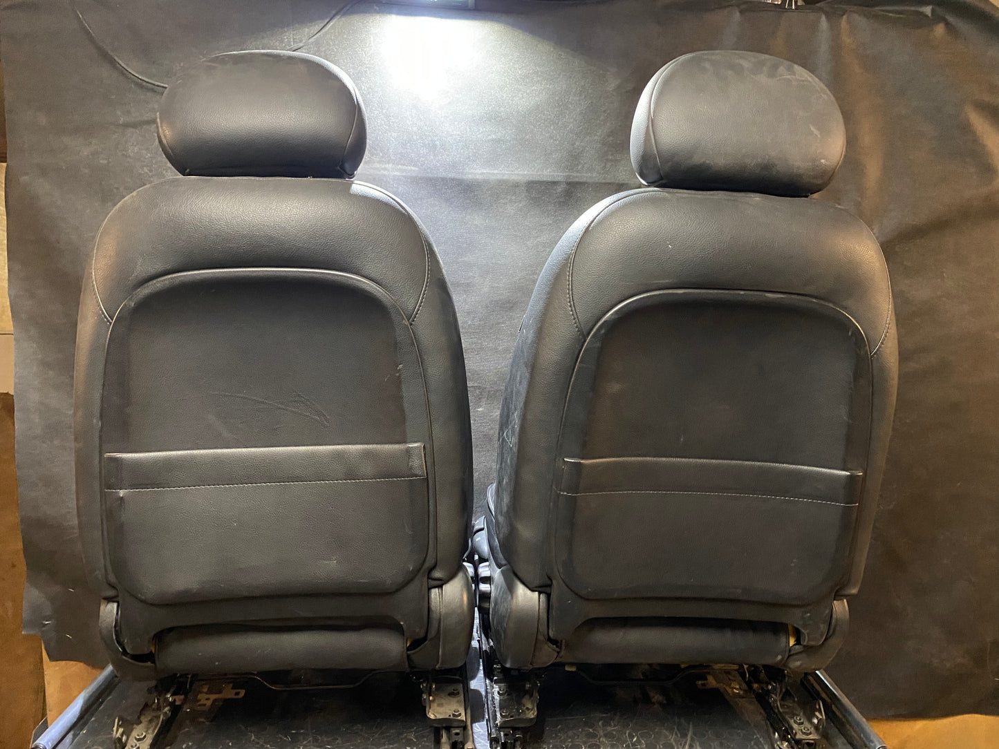 Rover 45 - Set Sedili Anteriori Destro e Sinistro in Pelle Nera - Usati in Buone Condizioni