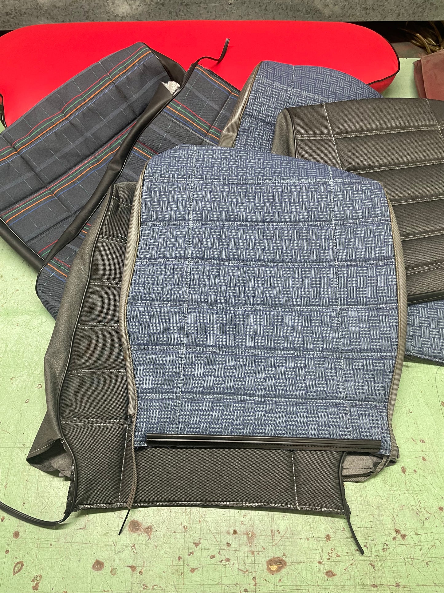 Fiat Panda 141 Rivestimento sedile  celeste nuovo