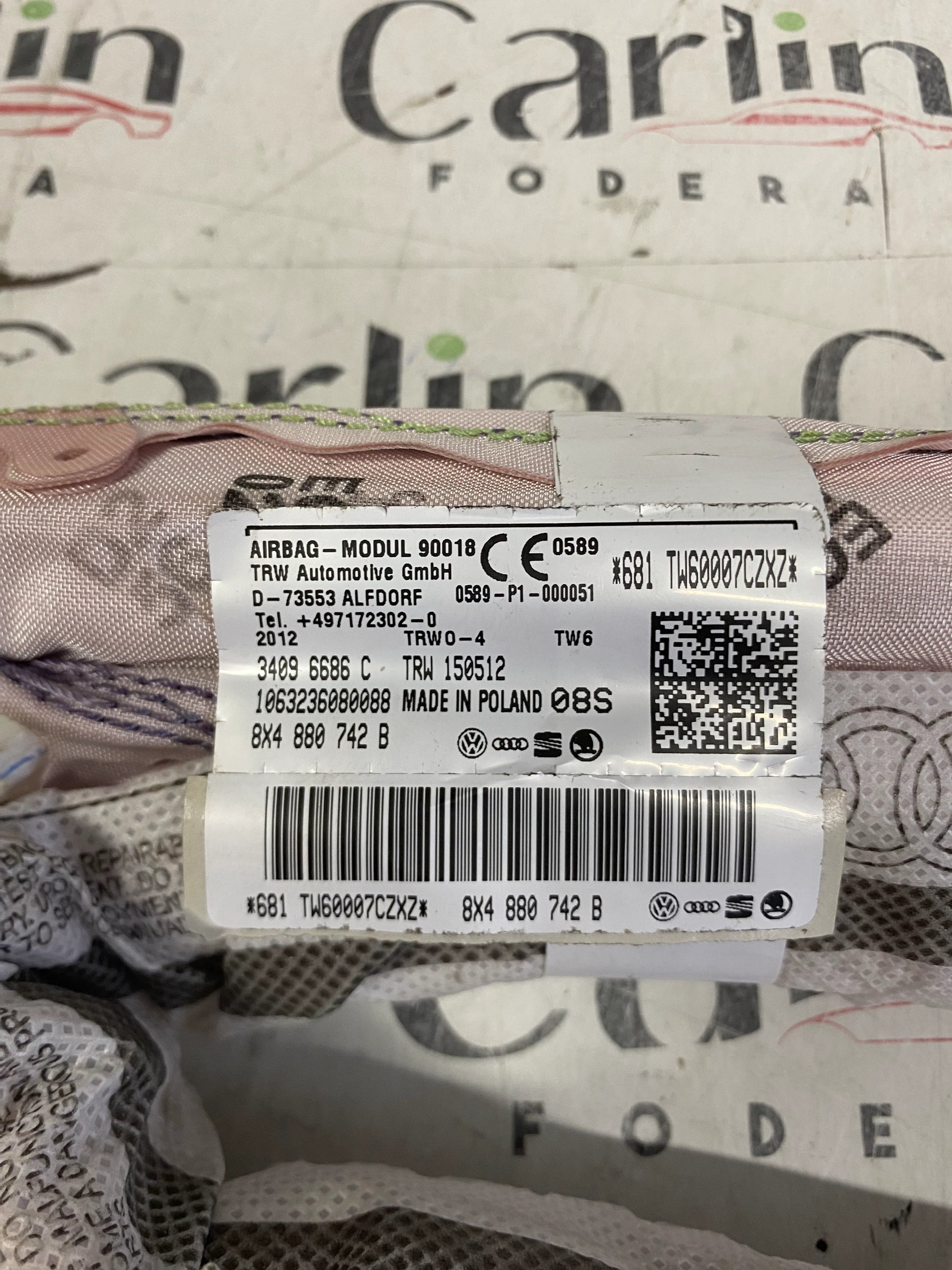 Airbag a Tendina Laterale Destra AUDI A1 – Cod. 34096686 | Ricambio Originale 5