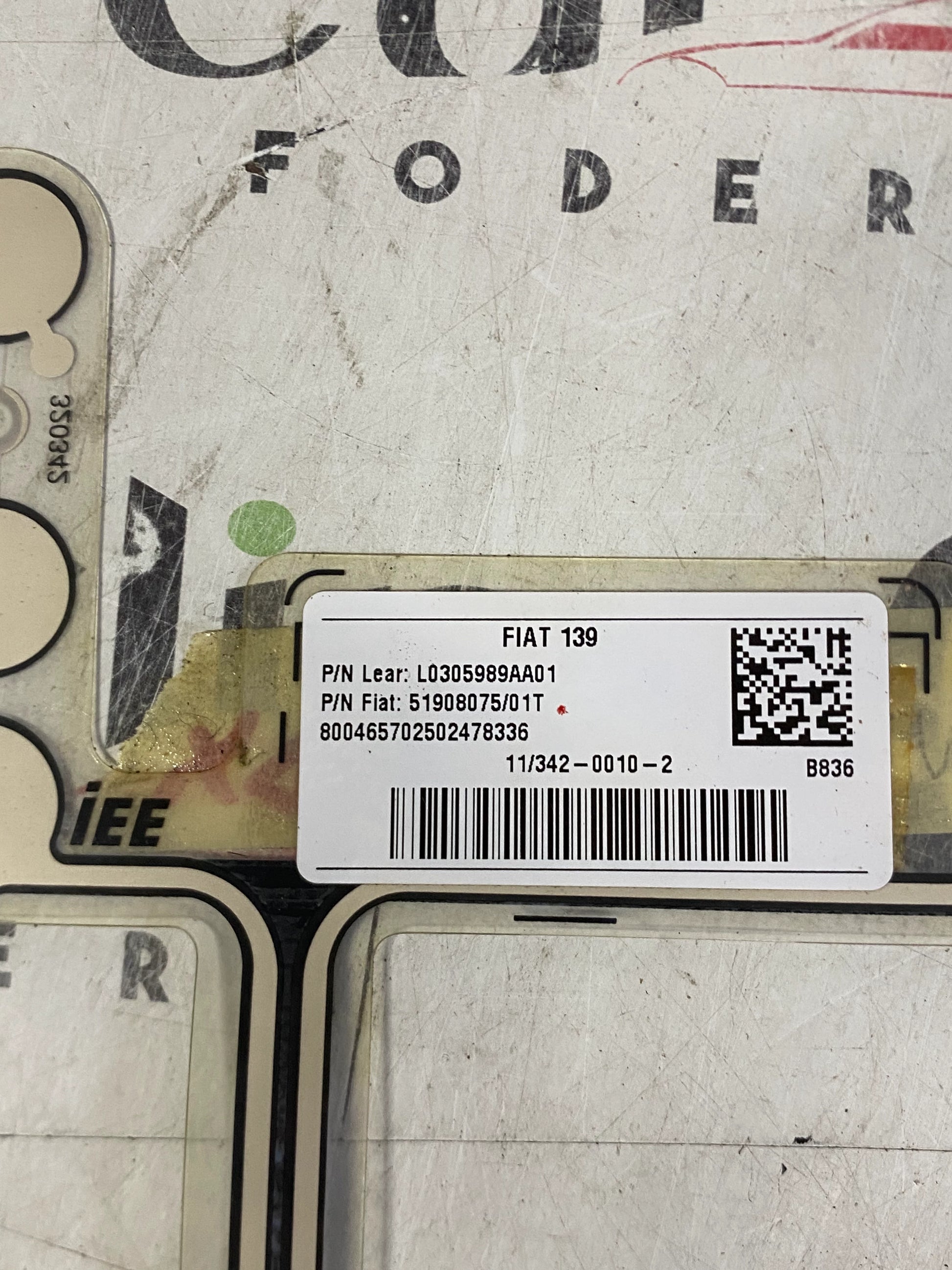 Sensore Peso Passeggero Destro FIAT Panda 2012 – Cod. 51908075 | Usato Originale 5