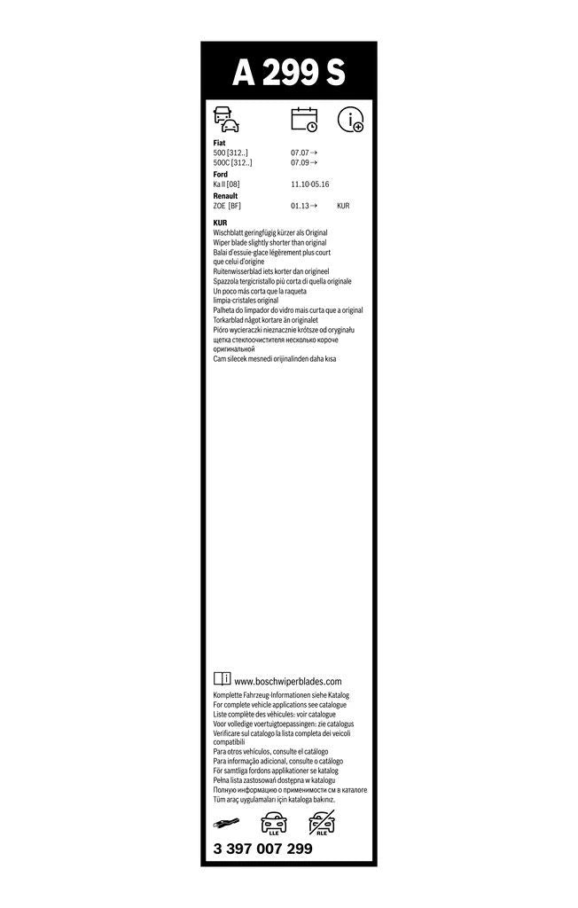 Kit Coppia Spazzole Tergicristallo Bosch AEROTWIN 3397007299 6