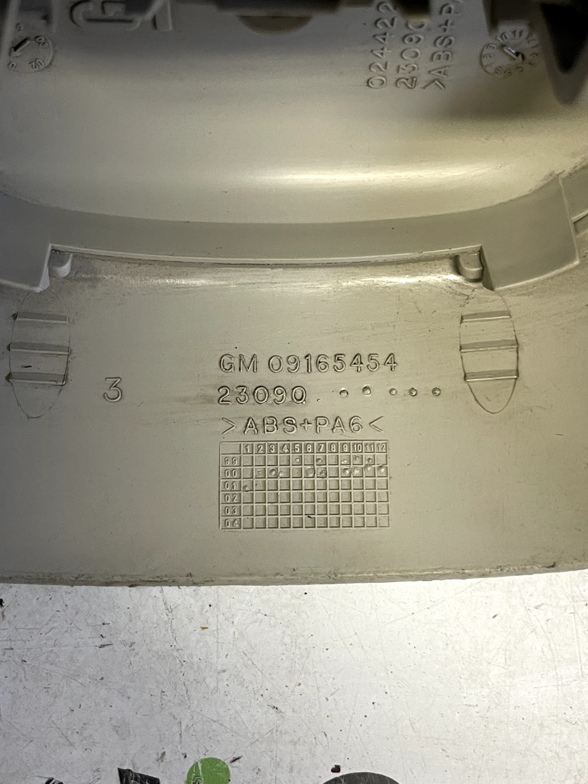 Luce Abitacolo Interna Opel Corsa C/Meriva - 09165454 detail code