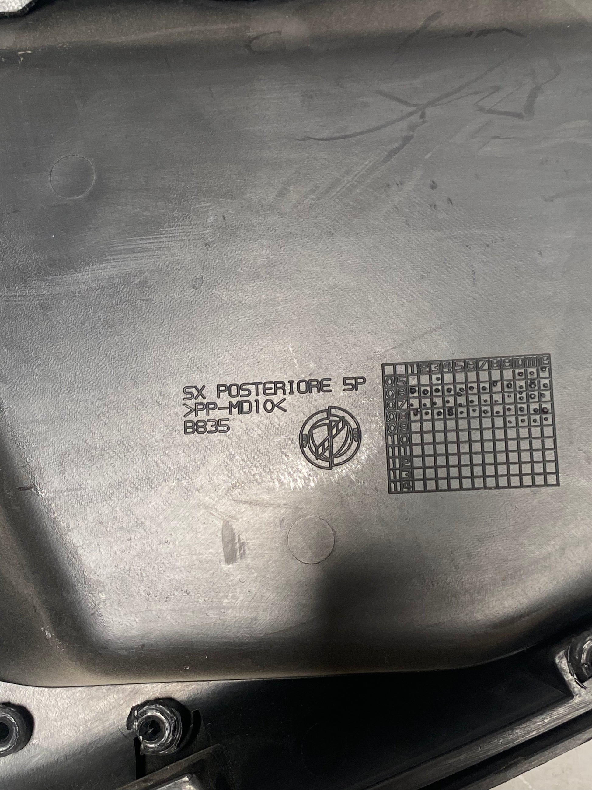 Pannello Interno Porta Posteriore Sinistra Fiat Grande Punto 735415197 detail 2