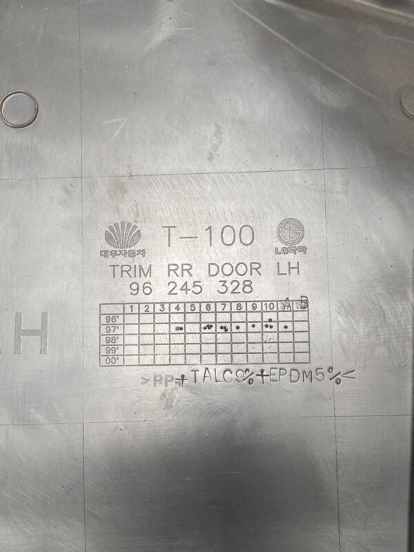 Pannello Porta Posteriore Sinistro Daewoo Lanos 96245328 detail 2