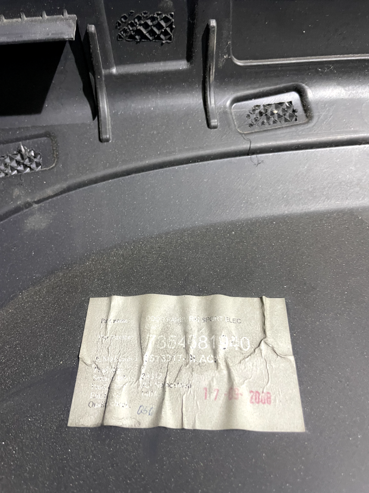 Pannello Portiera DX Fiat 500 7354681940 detail 3