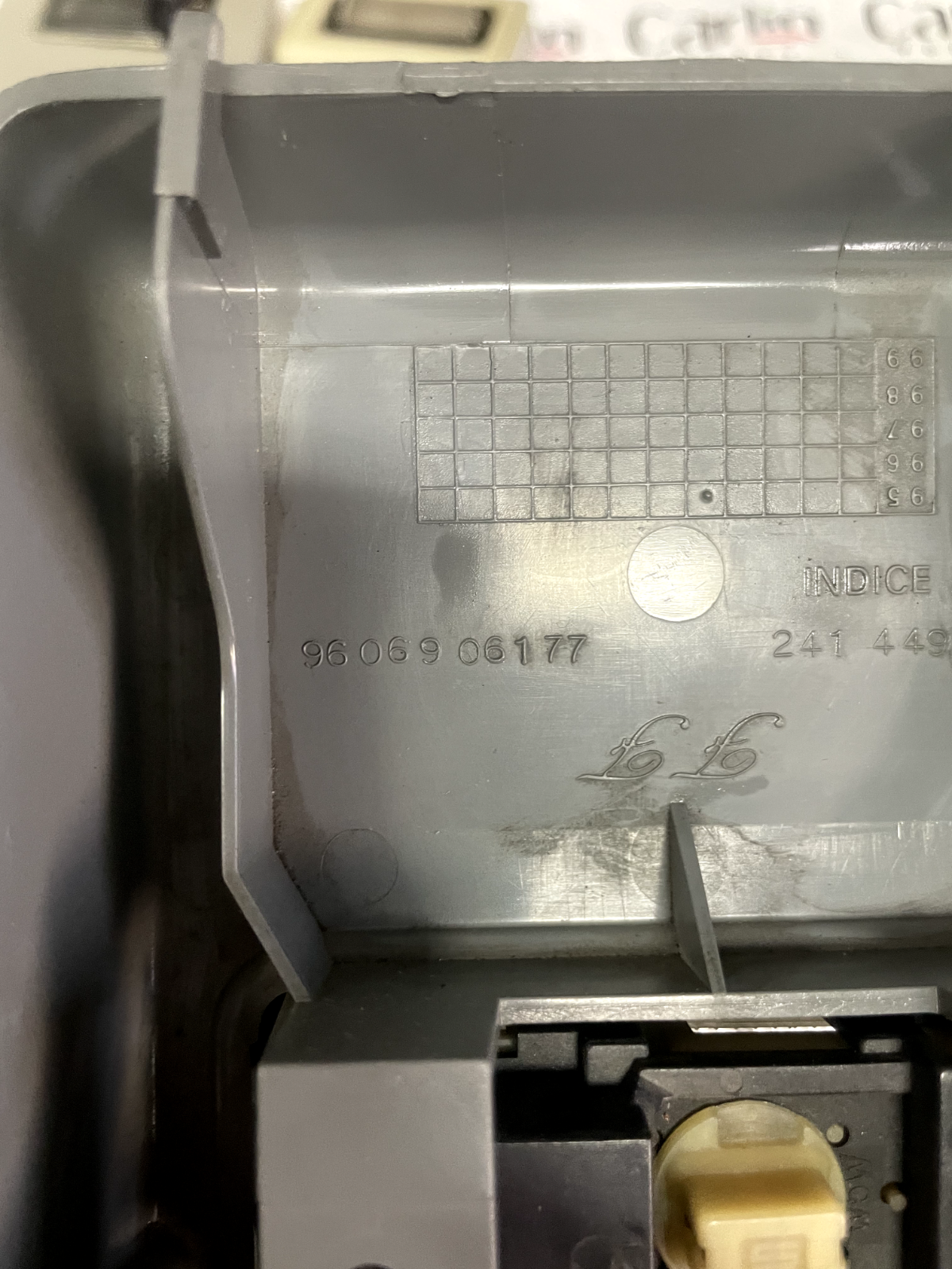 Plafoniera Luce Abitacolo Citroën AX 9606906177 detail 2