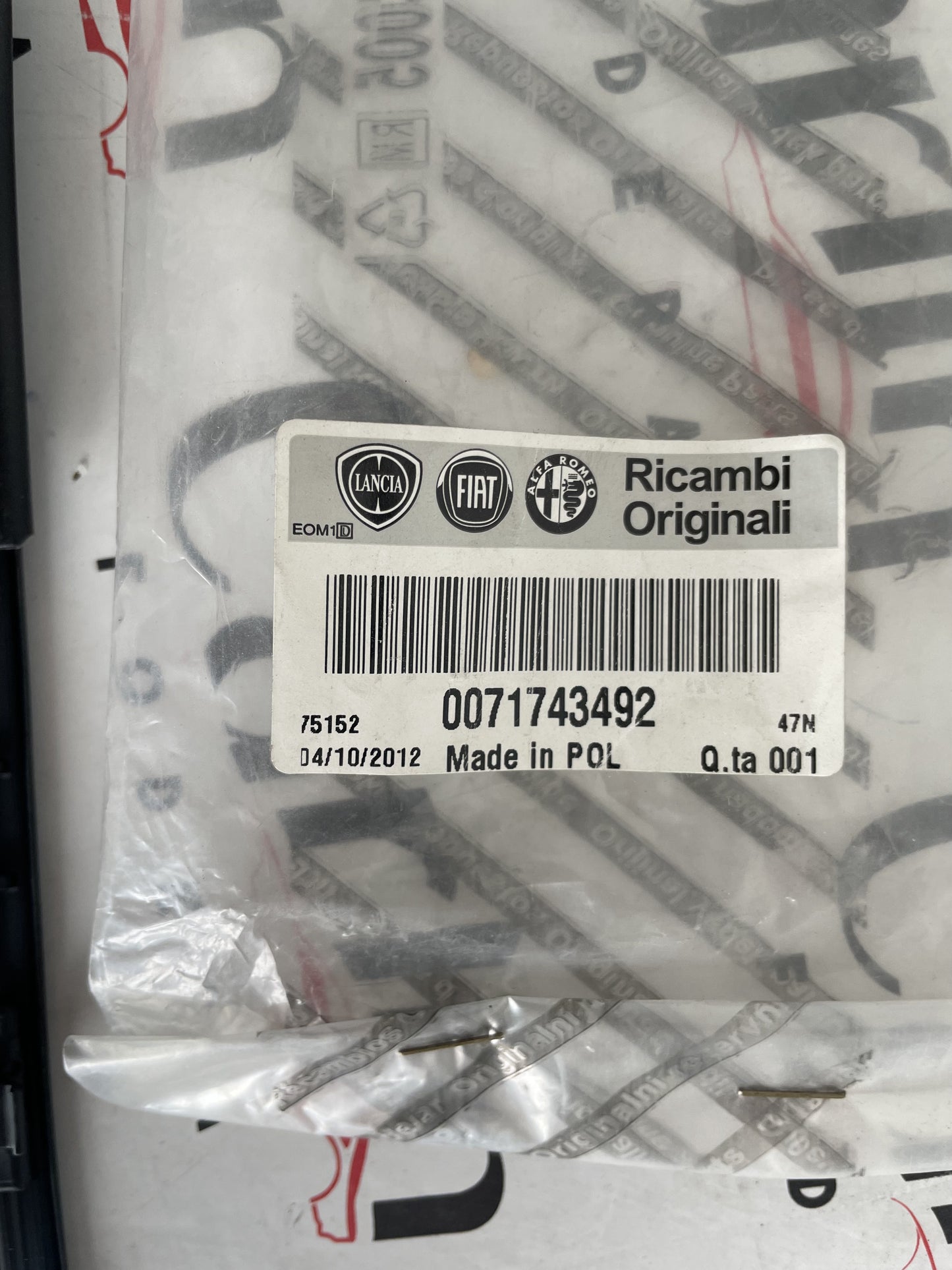 Profilato Gomma FIAT Sedici (2006-2014) 71743492 detail 3