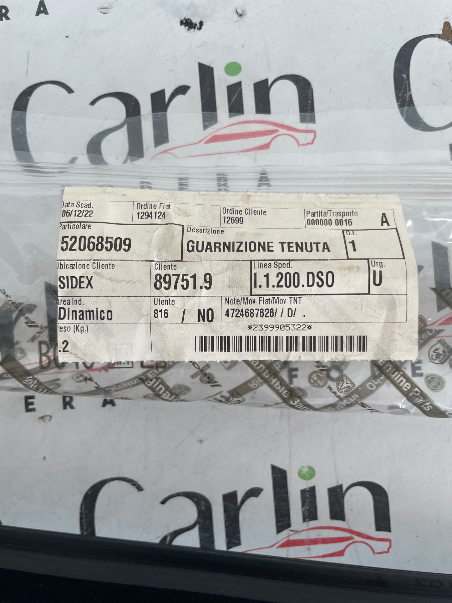 Raschiavetro Porta Anteriore Destra Fiat Tipo 52068509 detail 4