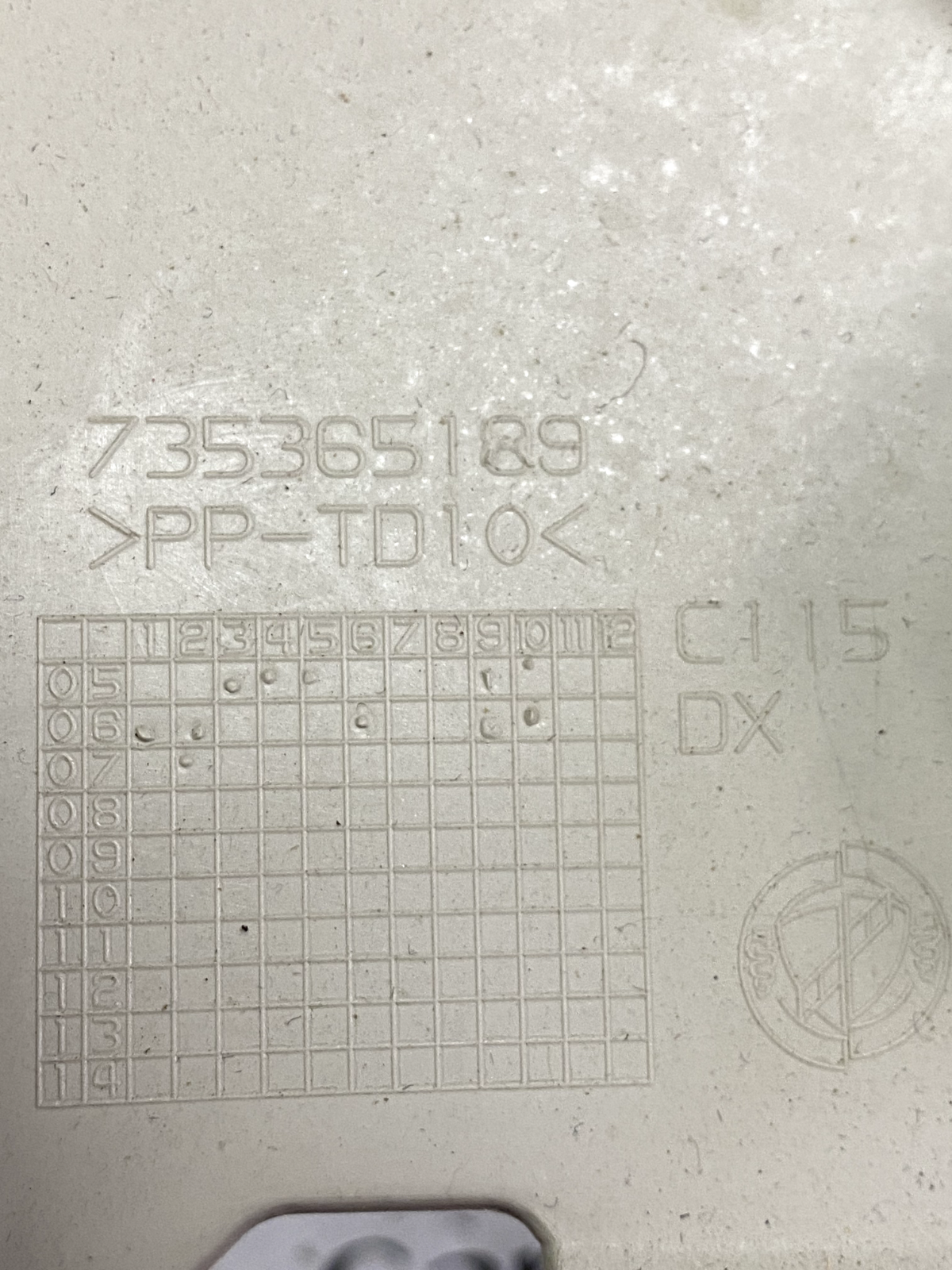 Rivestimenti Montanti Anteriori Fiat Croma 735365188/189 detail 2