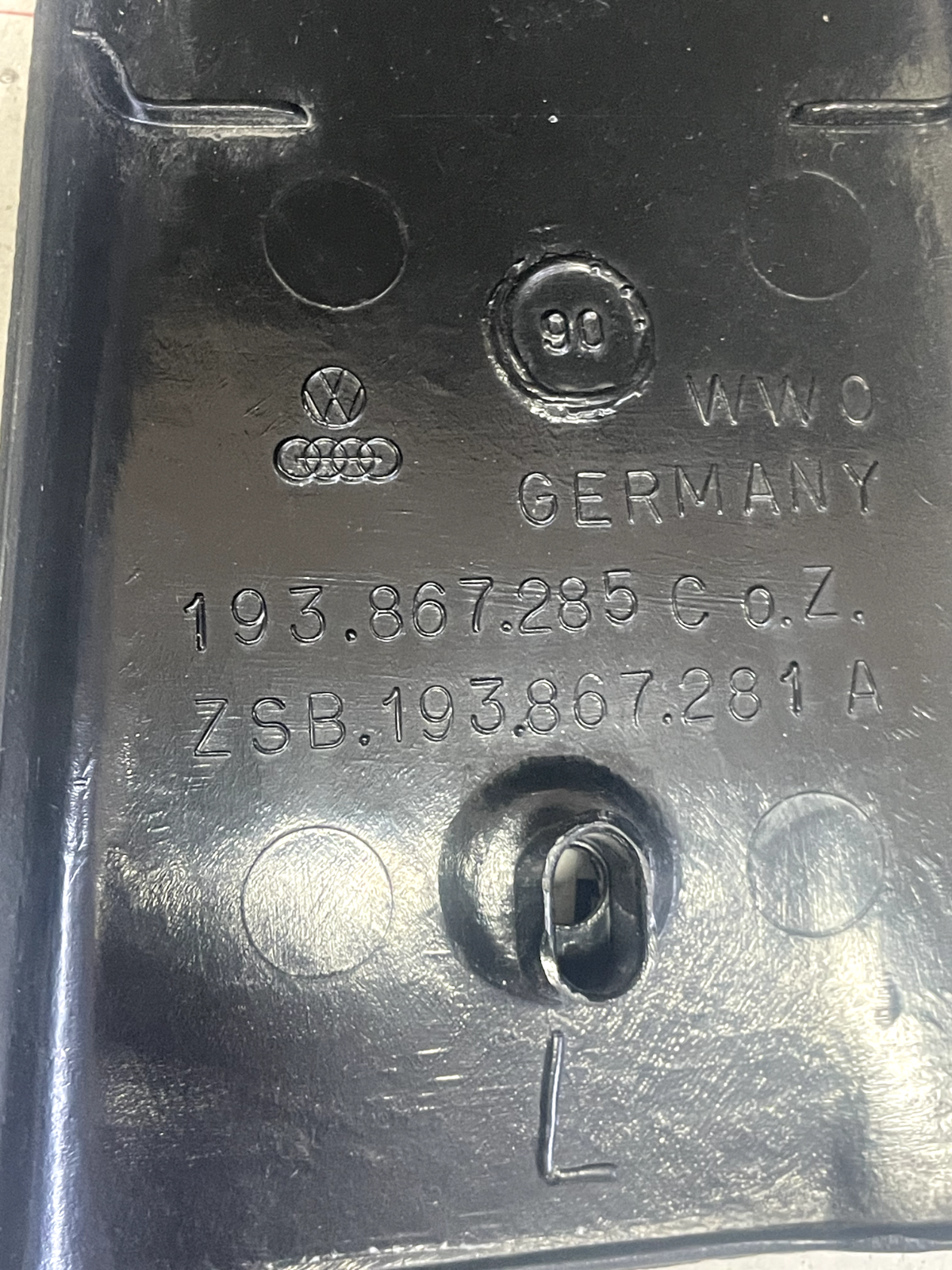 Rivestimento Montante Centrale Volkswagen Golf MK2 detail 2