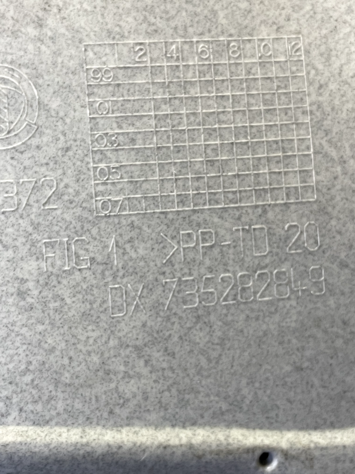 Rivestimento Montante Posteriore DX Fiat Punto 735282849 detail 2