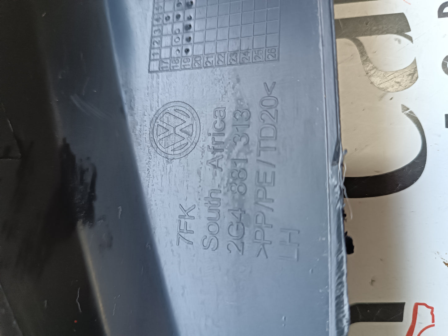 Rivestimento Sedile Anteriore SX Audi A1 - 2G4881313 detail code