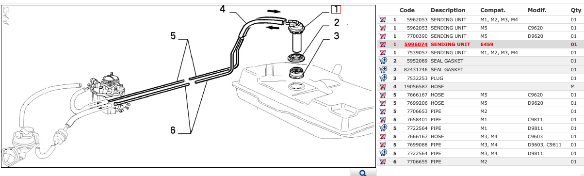 INDICATORE LIVELLO CARBURANTE FIAT UNO 5996074 NUOVO ORIGINALE