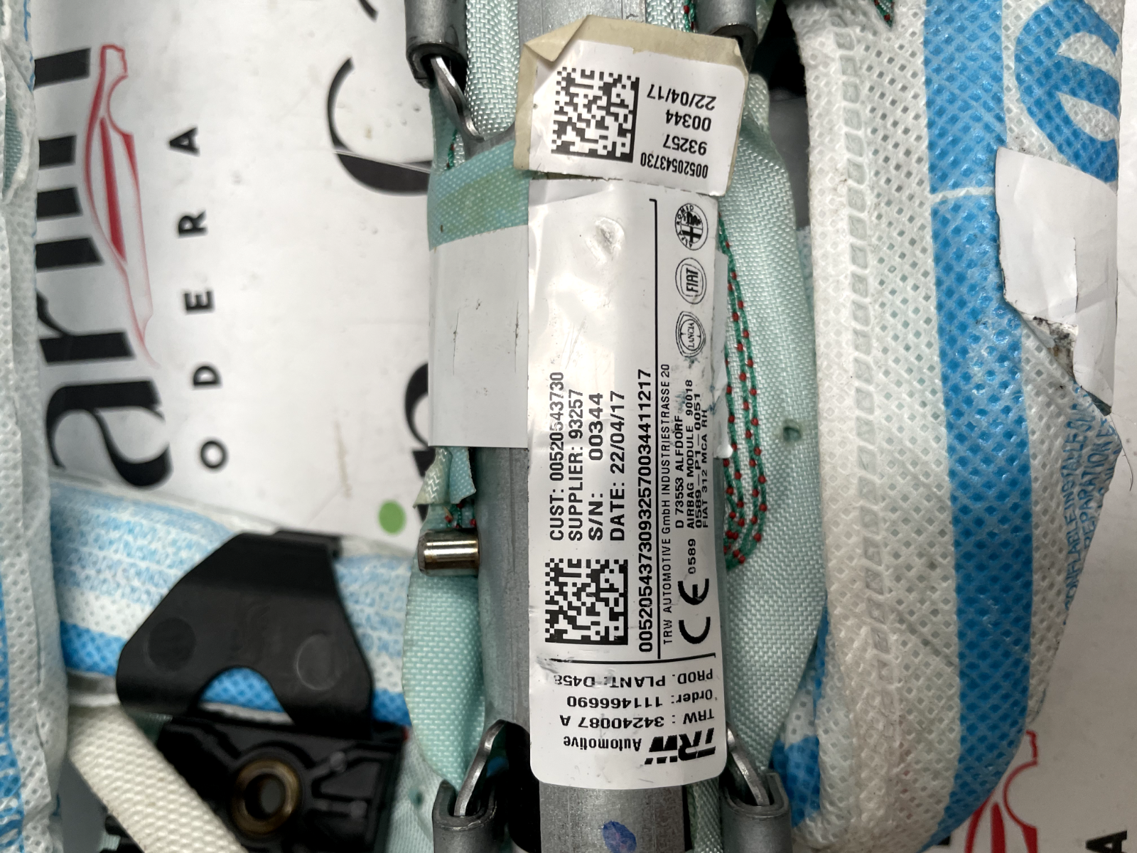 Tendina Airbag Destro Fiat 500 - Codice 00520543730 detail code