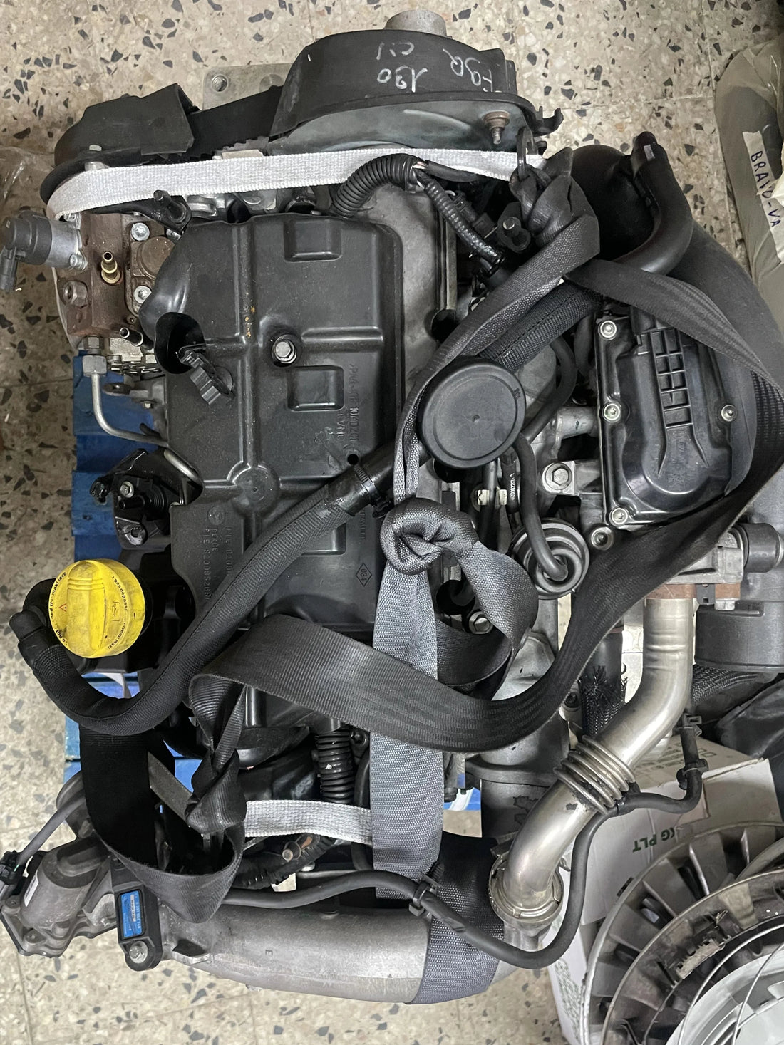 Fotografia della scheda CarlinFodera del motore F9Q