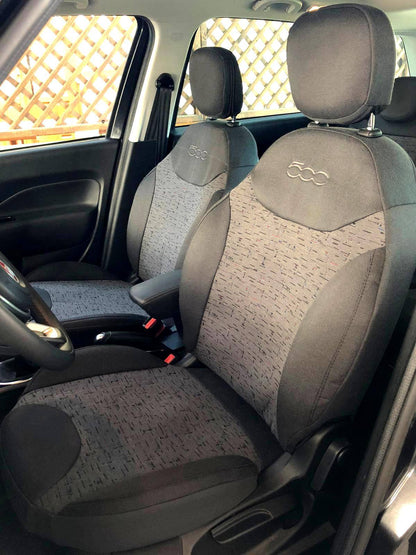 Tailor-made seat covers for FIAT 500 L (351-352) 2012-&gt;2018 in fabric or eco-leather