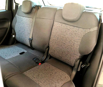 Tailor-made seat covers for FIAT 500 L (351-352) 2012-&gt;2018 in fabric or eco-leather