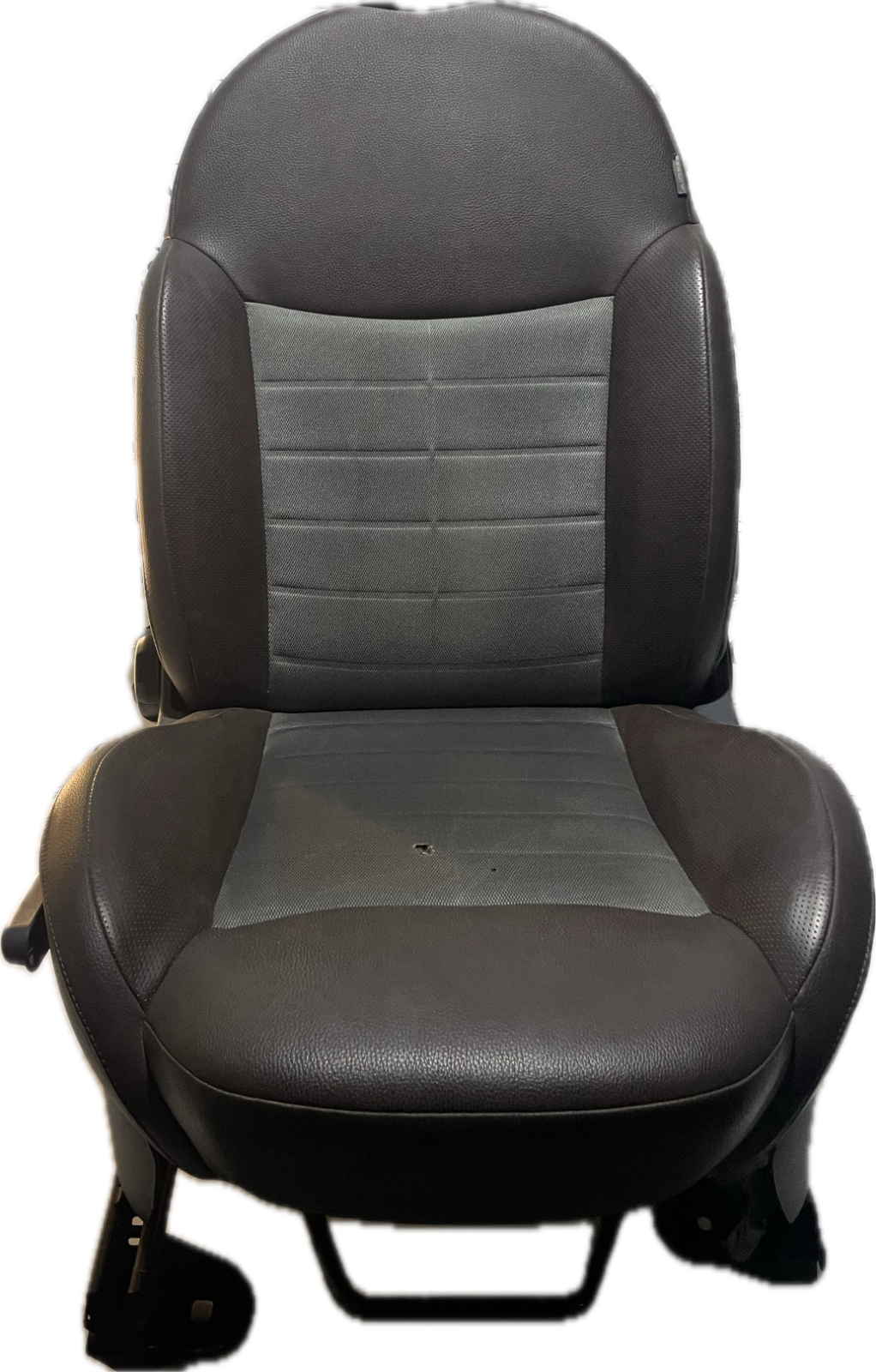 6000626136 FRONT LEFT SEAT IN BROWN LEATHER/FABRIC FIAT 500 