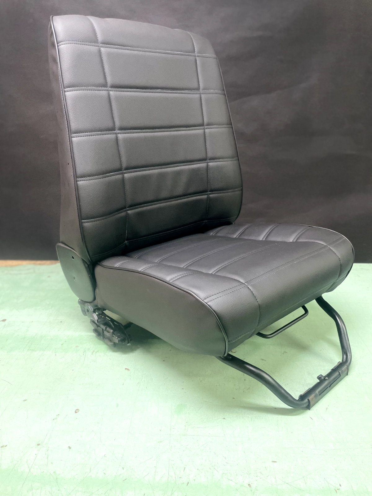 Black Faux Leather Single Seat for Fiat Panda 141 4x4