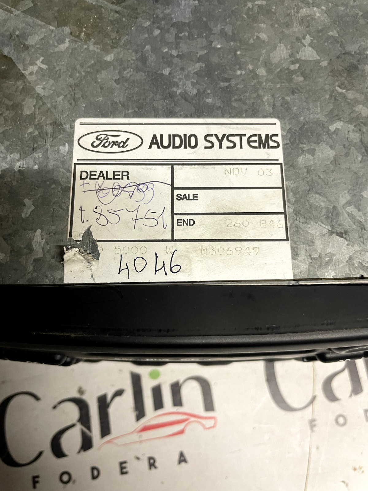 97AP18K876LA FORD MONDEO III sistema audio radio