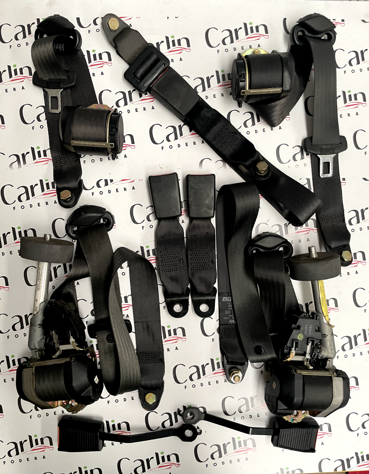 COMPLETE SEAT BELTS KIT FIAT 600 FRONT AND REAR 